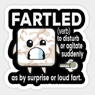 Fartled Face Sticker